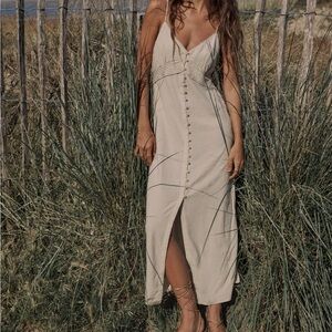 Linen Midi Dress